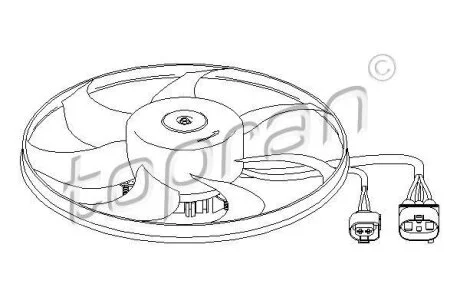 Вентилятор радіатора TOPRAN / HANS PRIES 111 282