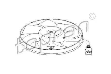 Вентилятор радіатора (охолодження двигуна) TOPRAN / HANS PRIES 111 284