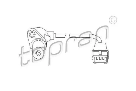 Дат.вращения колен-ла Audi A4/A6 1.8E/T VW B-5 1.8T TOPRAN / HANS PRIES 111 378