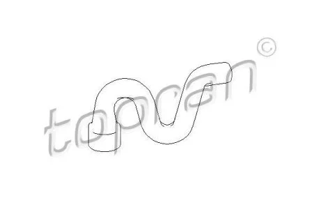Шланг гумовий сист. охолоджен. TOPRAN / HANS PRIES 111 548