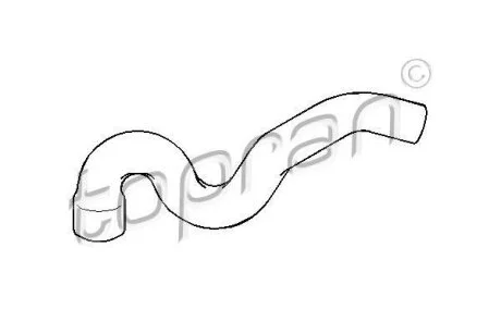 Шланг гумовий сист. охолоджен. TOPRAN / HANS PRIES 111 549