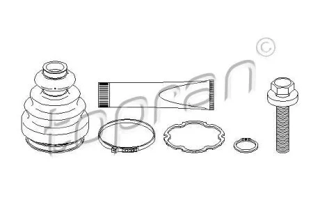 Комплект пильовиків гумових TOPRAN / HANS PRIES 111 674