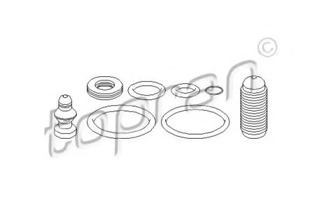 Резинки под форсунку VW T-5/Caddy 3/Golf 5/B-6/Polo/Touran 1.4/1.9/2.0/2.5TDi +винт регулировоч. TOPRAN / HANS PRIES 111 940