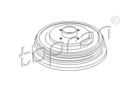 Гальмівний барабан TOPRAN / HANS PRIES 112 138
