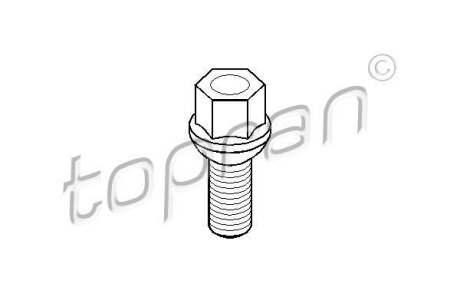 Болт колеса M12x1,5mm L=45mm TOPRAN / HANS PRIES 112 225