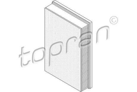 Фільтр повітря TOPRAN / HANS PRIES 112 387