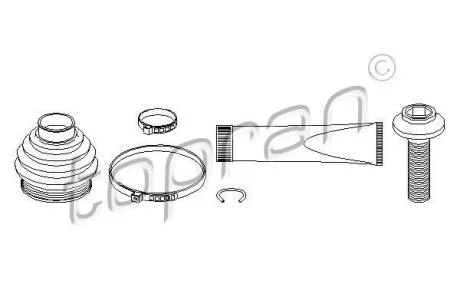 Пильник ШРКШ TOPRAN / HANS PRIES 113 007