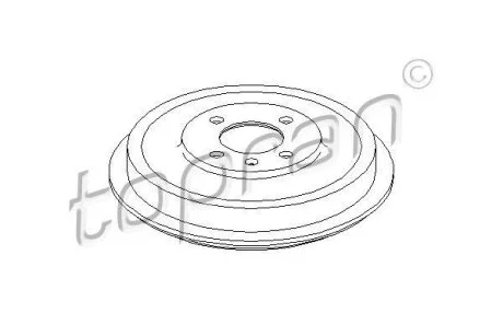 Гальмівний барабан TOPRAN / HANS PRIES 113 172