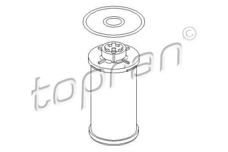 Фільтр АКПП DSG Skoda Octavia, Roomster, SuperB, VW Caddy, Golf, Passat 1.2-3.6 03-> (TOPRAN) TOPRAN / HANS PRIES 113 241