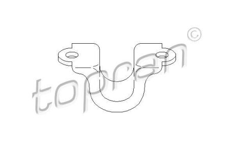 Хомут втулки зад. стаб. VW Caddy 03- TOPRAN / HANS PRIES 113 414