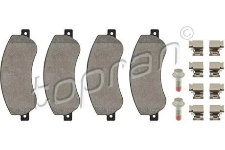 Гальмівні колодки, дискові TOPRAN / HANS PRIES 113 812