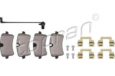 Гальмівні колодки, дискові TOPRAN / HANS PRIES 115 178