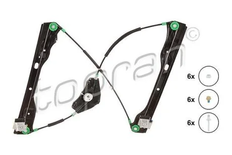 Склопідіймач TOPRAN / HANS PRIES 116 296