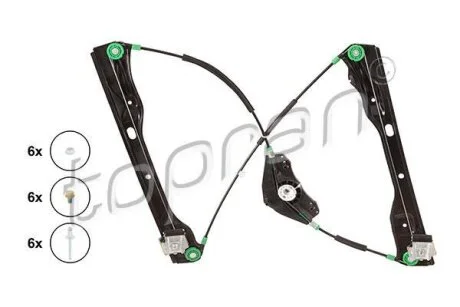 Склопідіймач TOPRAN / HANS PRIES 116 297