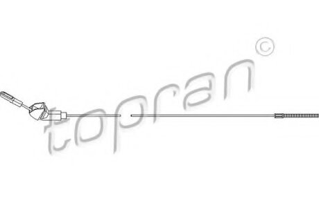 Трос, стояночная тормозная система TOPRAN / HANS PRIES 200 871