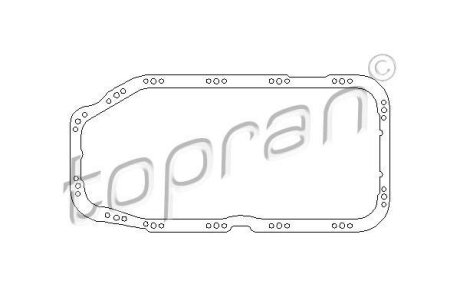 Прокладка піддона Opel Vectra B 1.6i 95-03 TOPRAN / HANS PRIES 201 317
