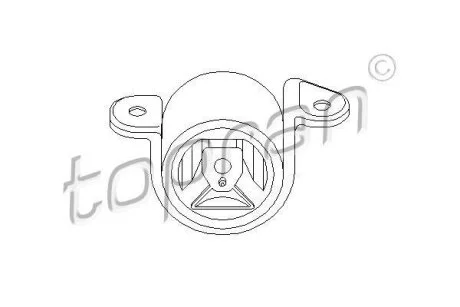 Опора двигуна права 1.8MPI 16V, 2.0MPI 16V, 1.8MPI 8V OPEL Astra F 91-98 TOPRAN / HANS PRIES 201 397