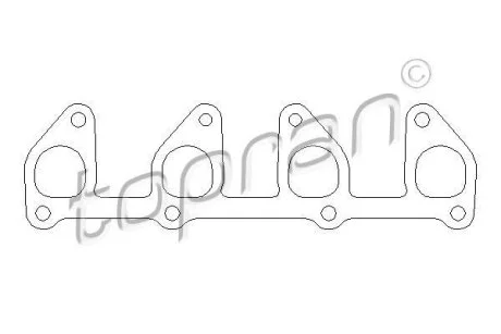Прокладка випускного колектора TOPRAN / HANS PRIES 201 685