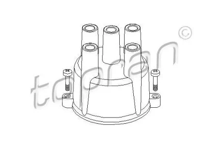 Кришка розподiльника запалювання TOPRAN / HANS PRIES 202 006