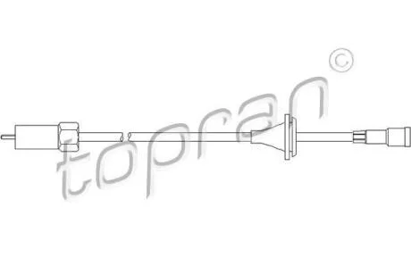 Трос спідометра TOPRAN / HANS PRIES 202 220