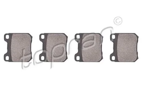 Гальмівні колодки, дискові TOPRAN / HANS PRIES 202 457