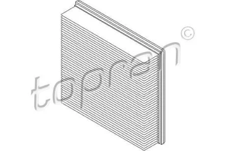 Фільтр повітря TOPRAN / HANS PRIES 205 214