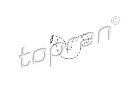 Шланг радіатора (система охолодження) TOPRAN / HANS PRIES 205 711