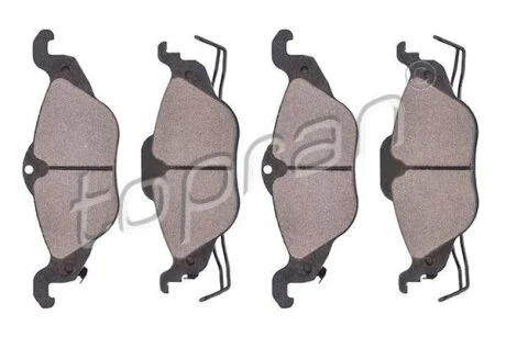 Гальмівні колодки, дискові TOPRAN / HANS PRIES 205 780