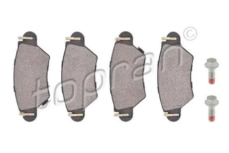 Гальмівні колодки, дискові TOPRAN / HANS PRIES 205 946