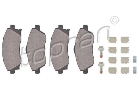 Гальмівні колодки, дискові TOPRAN / HANS PRIES 206 128