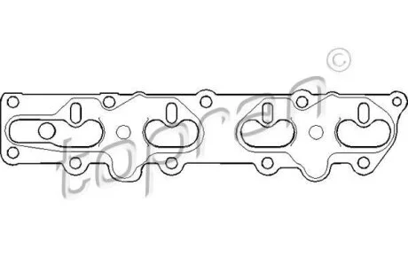 Прокладка випускного колектора TOPRAN / HANS PRIES 206 603