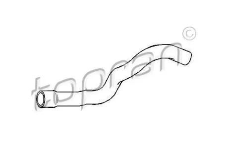 Шланг гумовий сист. охолоджен. TOPRAN / HANS PRIES 206 706