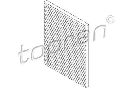 Фільтр салону TOPRAN / HANS PRIES 206 731