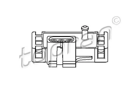 Датчик, давление во впускном газопроводе TOPRAN / HANS PRIES 206 952