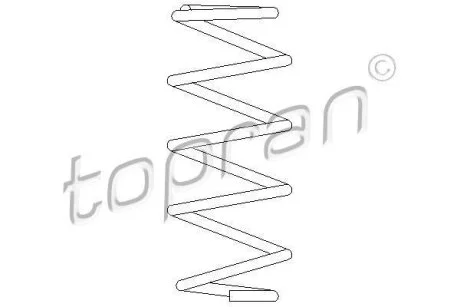 Передня пружина підвіски TOPRAN / HANS PRIES 207 001