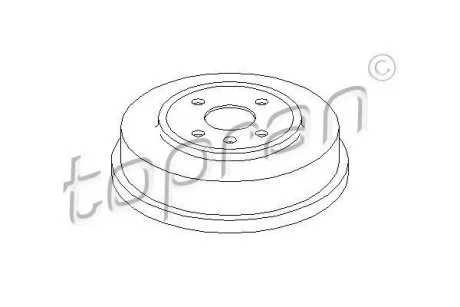 Гальмівний барабан TOPRAN / HANS PRIES 207 011