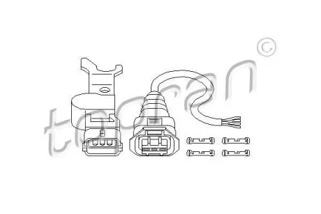 Датчик частоты вращения, управление двигателем TOPRAN / HANS PRIES 207 013