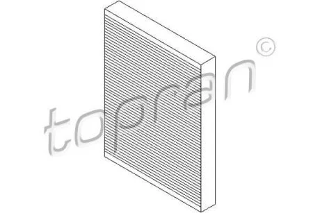 Фільтр салону TOPRAN / HANS PRIES 207 014