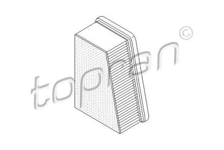 Фільтр повітря TOPRAN / HANS PRIES 207 019