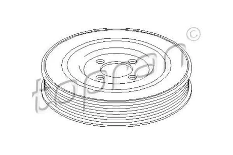Шків колінвалу TOPRAN / HANS PRIES 207 342