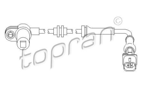 Датчик ABS TOPRAN / HANS PRIES 207 450