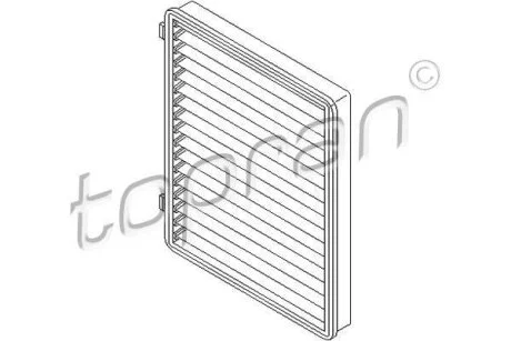 Фільтр салону TOPRAN / HANS PRIES 207 481