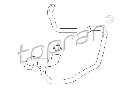 Шланг гумовий сист. охолоджен. TOPRAN / HANS PRIES 207 502