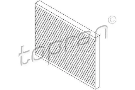 Фільтр салону TOPRAN / HANS PRIES 207 568