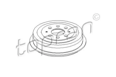 Гальмівний барабан TOPRAN / HANS PRIES 207 656