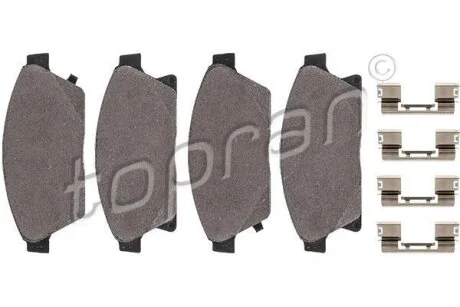 Гальмівні колодки, дискові TOPRAN / HANS PRIES 208 007
