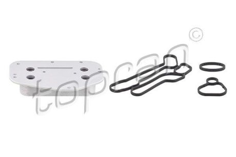 Масляний радіатор ALFA ROMEO 159, FIAT CROMA, OPEL ASTRA H, ASTRA H GTC, ASTRA J, ASTRA J GTC, CORSA D, CORSA E, INSIGNIA A, MERIVA A, MOKKA / MOKKA X, ZAFIRA B, ZAFIRA C 1.6-1.8 06.05- TOPRAN / HANS PRIES 208 824