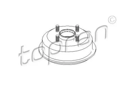Гальмівний барабан TOPRAN / HANS PRIES 301 015