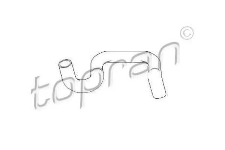 Шланг гумовий сист. охолоджен. TOPRAN / HANS PRIES 301 432