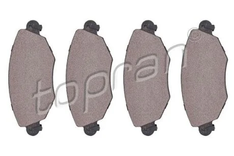 Гальмівні колодки, дискові TOPRAN / HANS PRIES 301 958